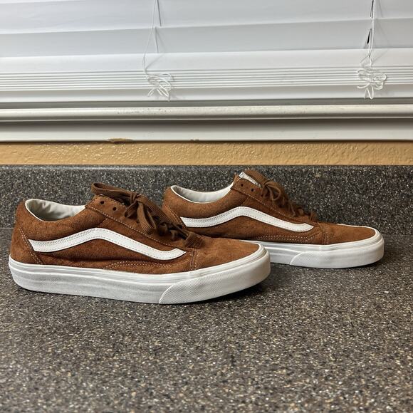 Vans Scotchguard Classic Mens 8.5 Rust Suede Skate Sneaker Shoes Lace Up Low Top - Picture 4 of 11